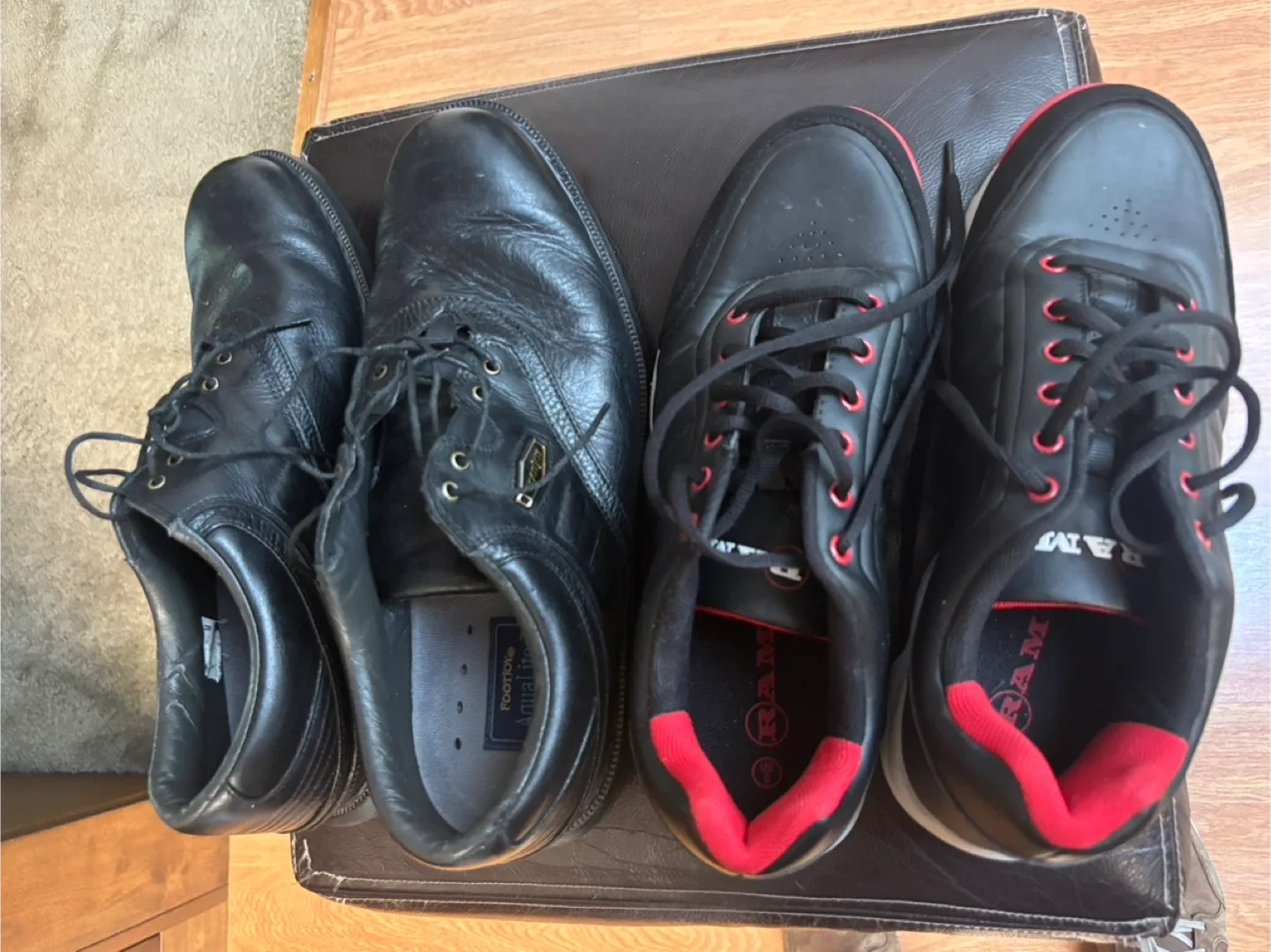 Golf Shoes: Footjoy Aqualites & Ram size 9 - 9.5 image indicator(2)