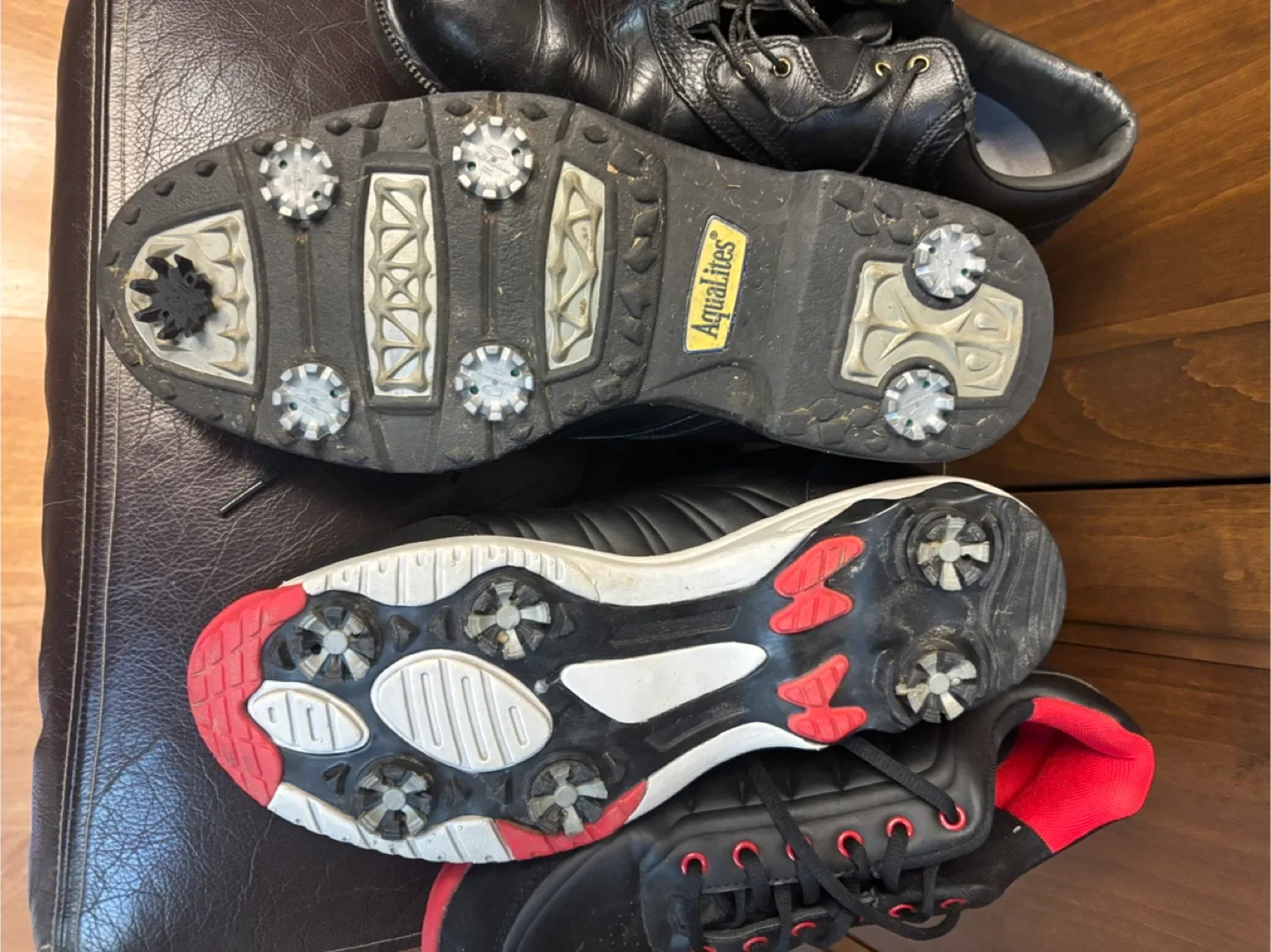 Golf Shoes: Footjoy Aqualites & Ram size 9 - 9.5 image indicator(4)