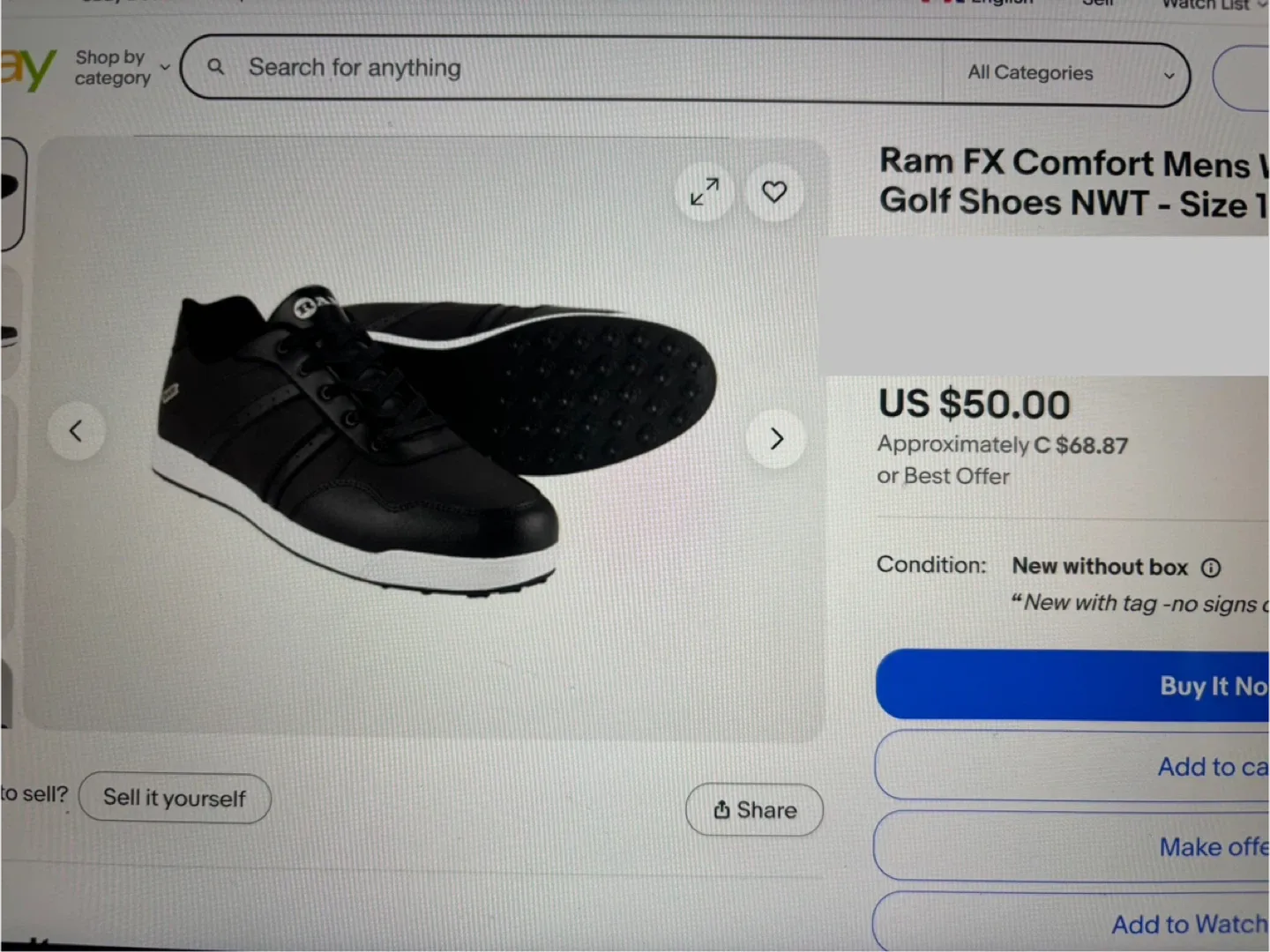 Golf Shoes: Footjoy Aqualites & Ram size 9 - 9.5 image indicator(8)