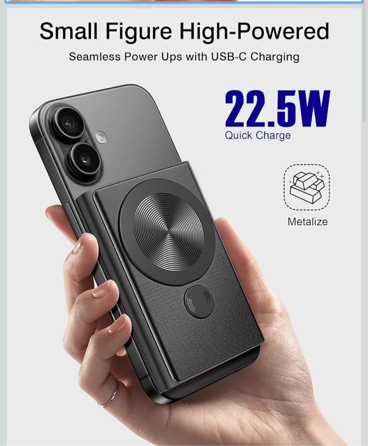 Magnetic Wireless Power Bank 10000mAh - photo 2