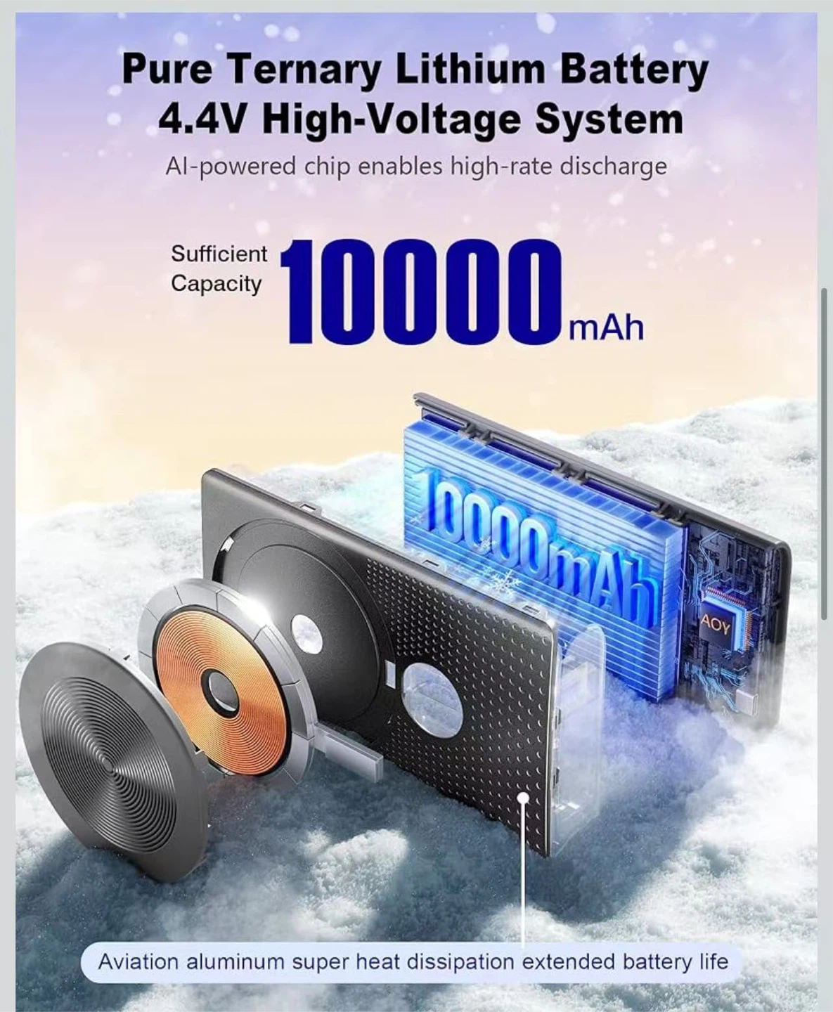 Magnetic Wireless Power Bank 10000mAh - photo 4