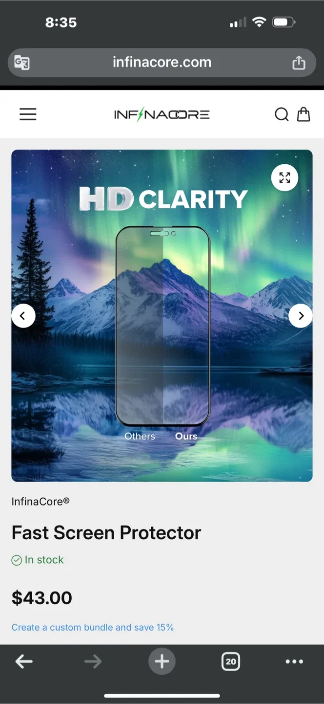 iPhone 16 Screen Protector InfinaCore Fast image indicator(6)