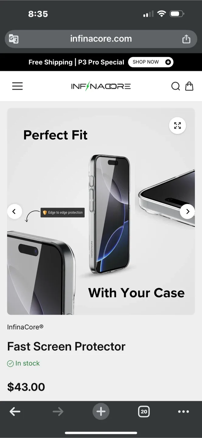 iPhone 16 Screen Protector InfinaCore Fast image indicator(5)