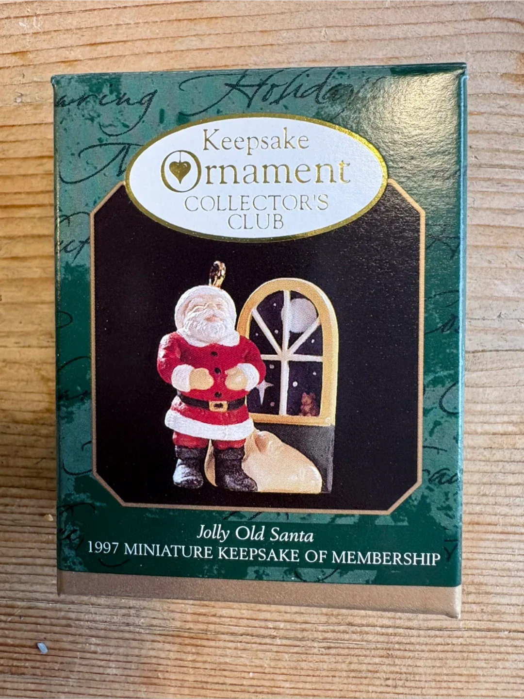 Vintage Hallmark Keepsake Jolly Old Santa Ornament thumbnail