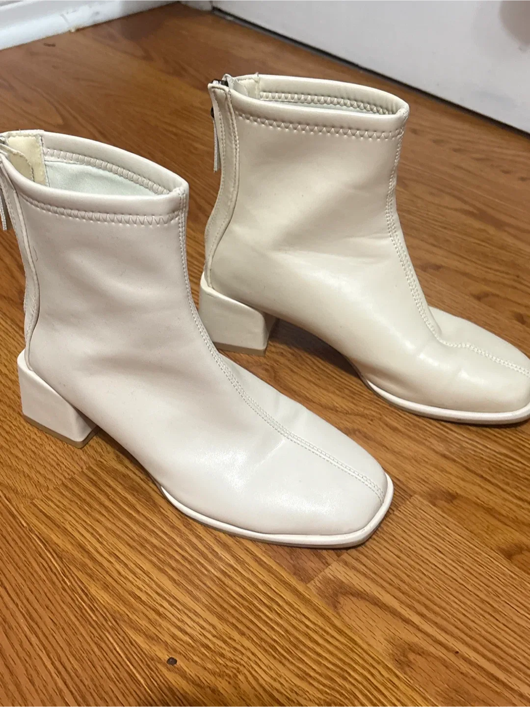 White Ankle Boots