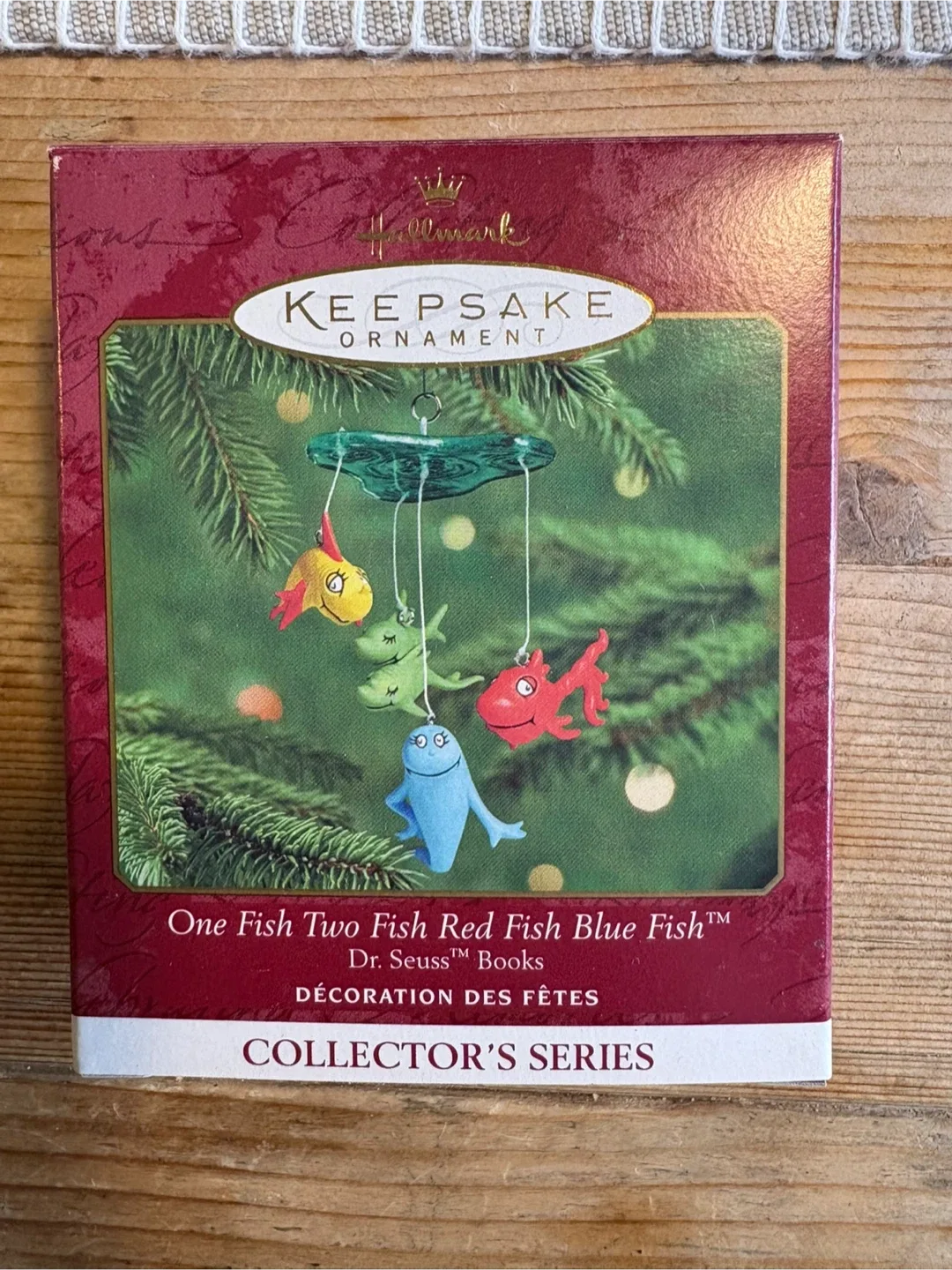 Vintage Hallmark Keepsake Ornament - Dr. Seuss One Fish Two Fish thumbnail