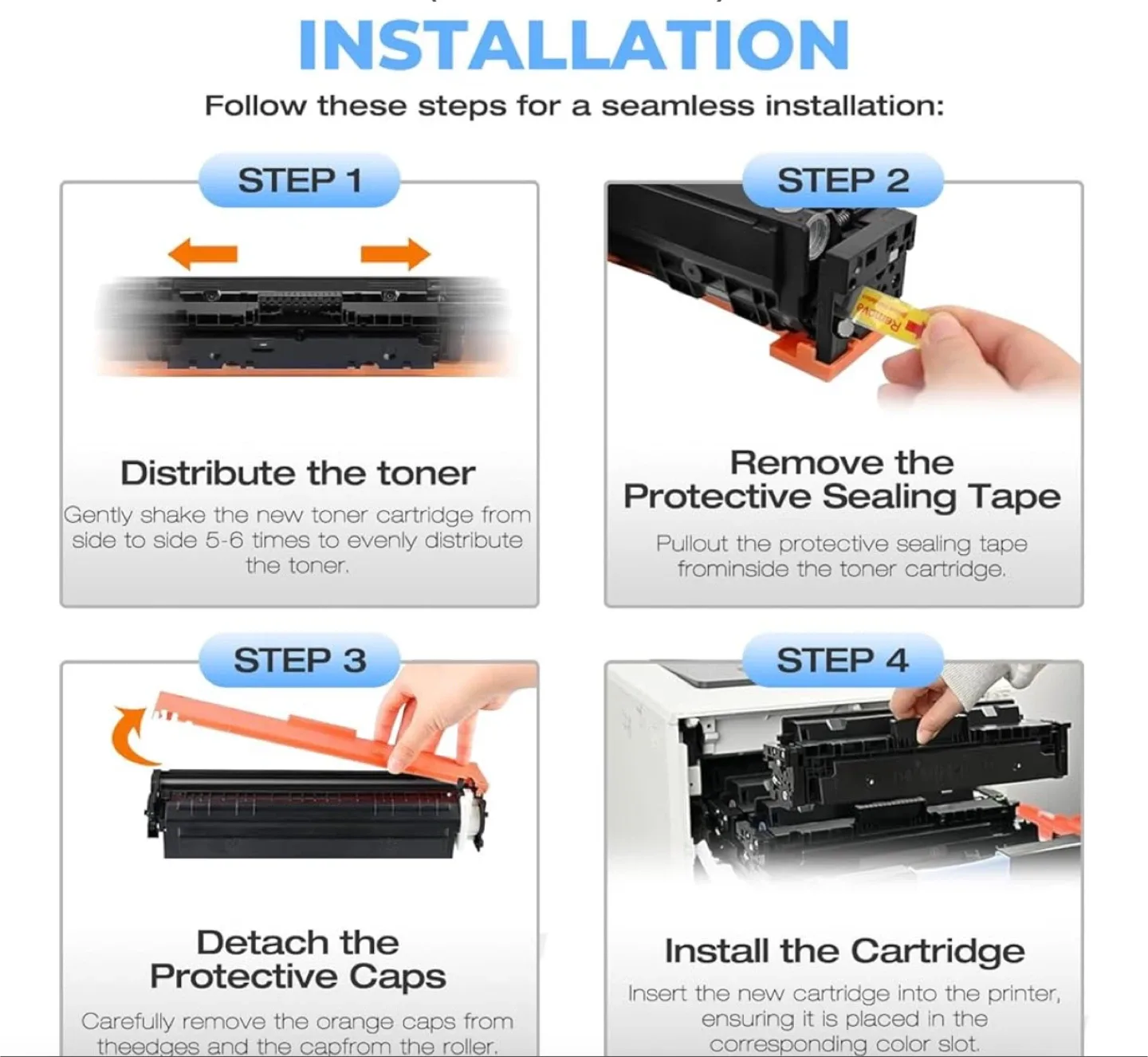 HP 414X Toner Cartridge - High Yield, 4-Pack image indicator(4)