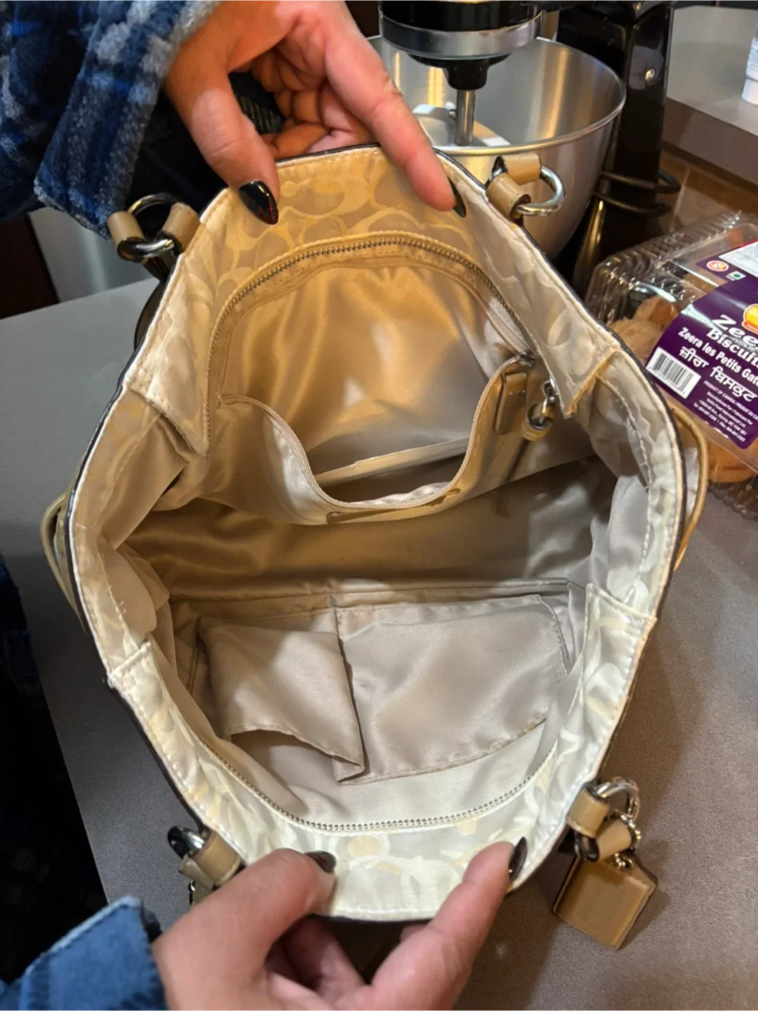 Coach Signature Collection Jacquard Tote Bag image indicator(2)