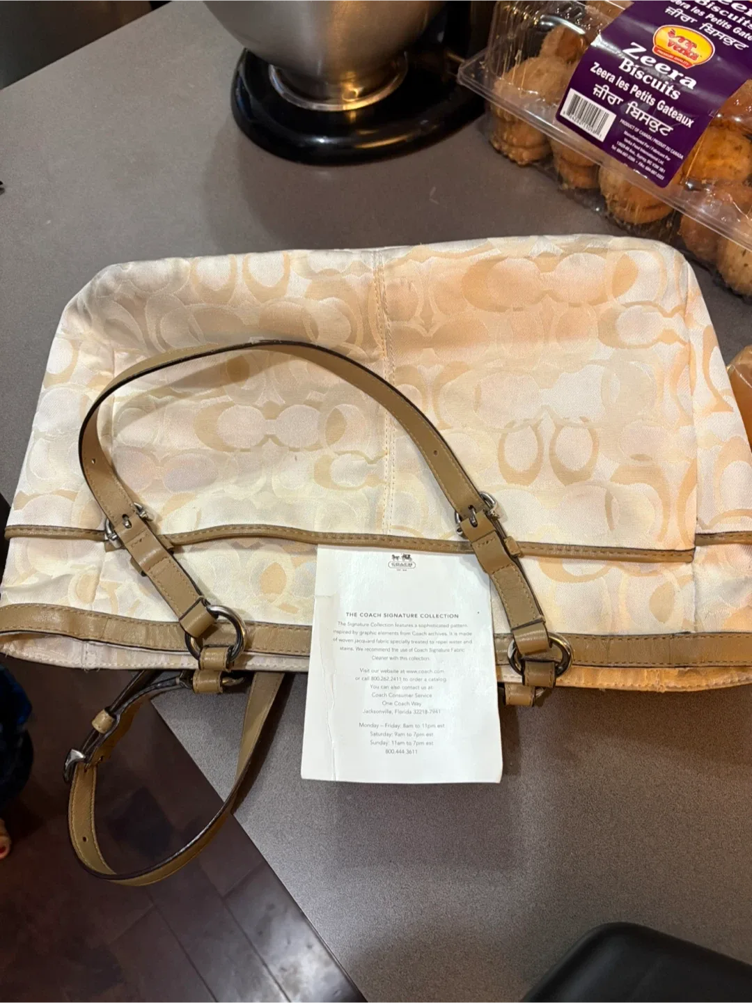 Coach Signature Collection Jacquard Tote Bag image indicator(4)