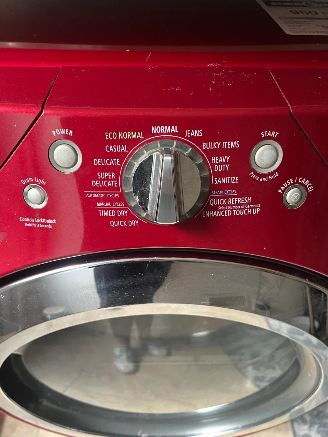 Whirlpool Duet Steam Red Dryer image indicator(3)