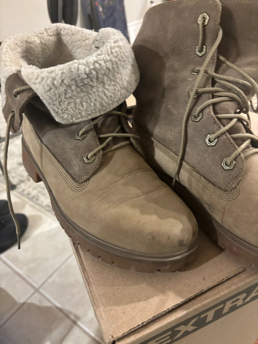 Timberland Shearling Roll-Top Boots - photo 2