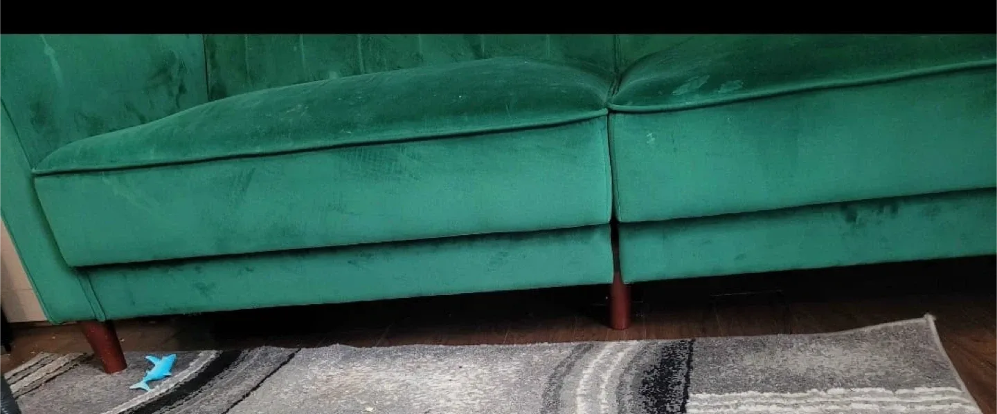 Green Velvet Sofa image indicator(5)