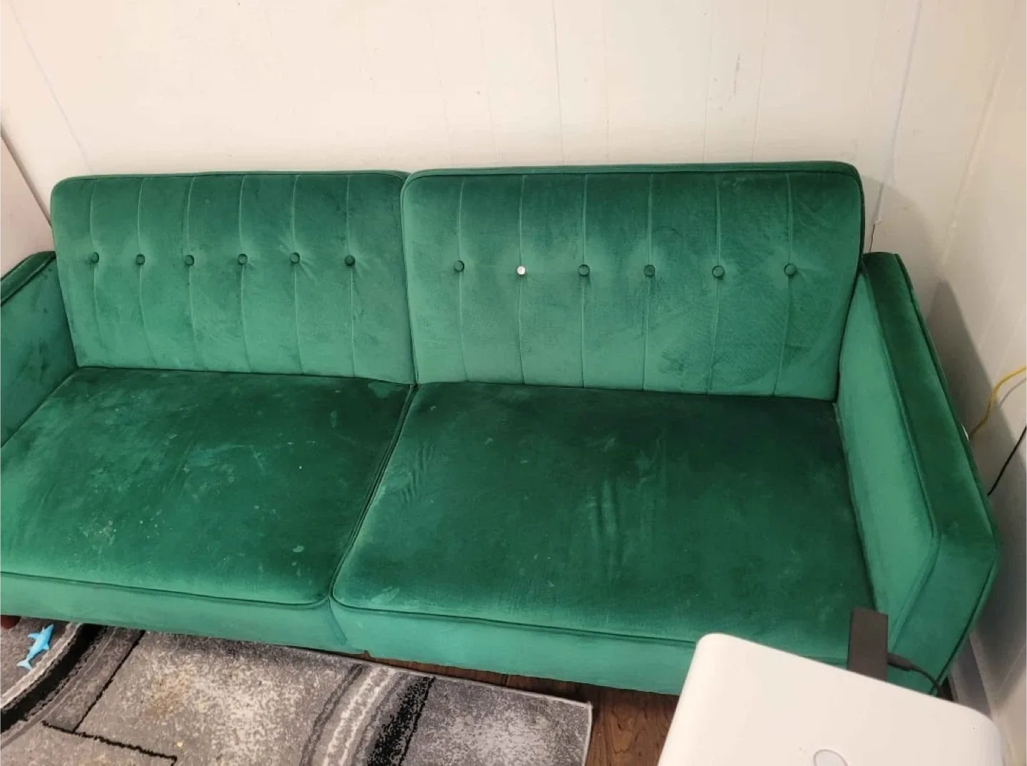 Green Velvet Sofa image indicator(2)