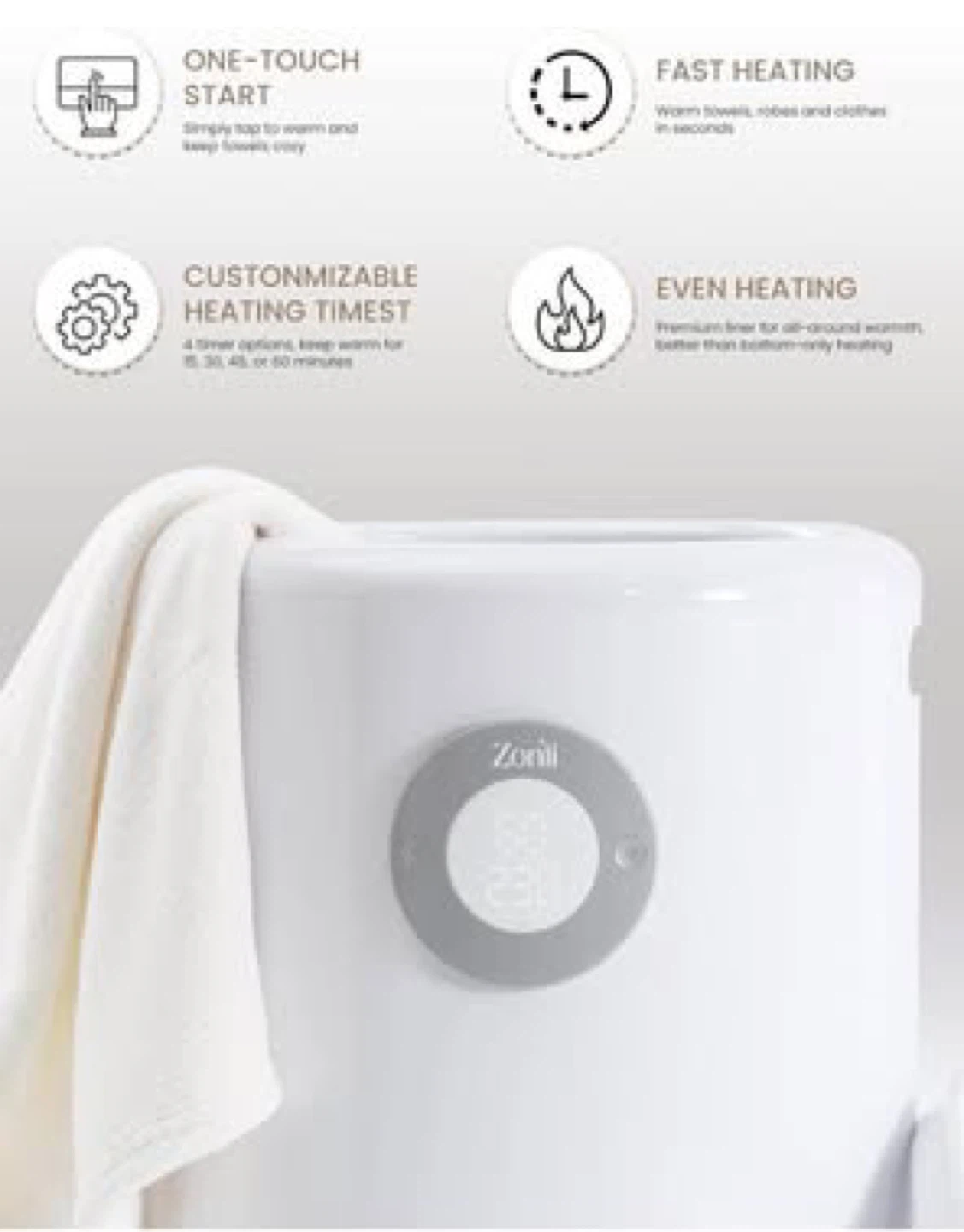Zonli Towel Warmer - Extra Large 20L Capacity - photo 2
