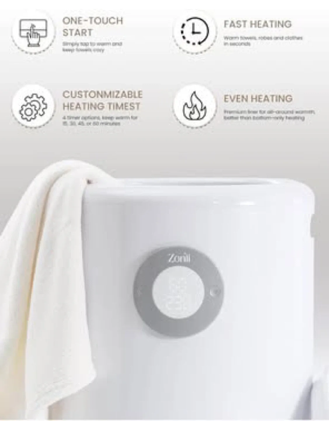 Zonli Towel Warmer - Extra Large 20L Capacity image indicator(2)