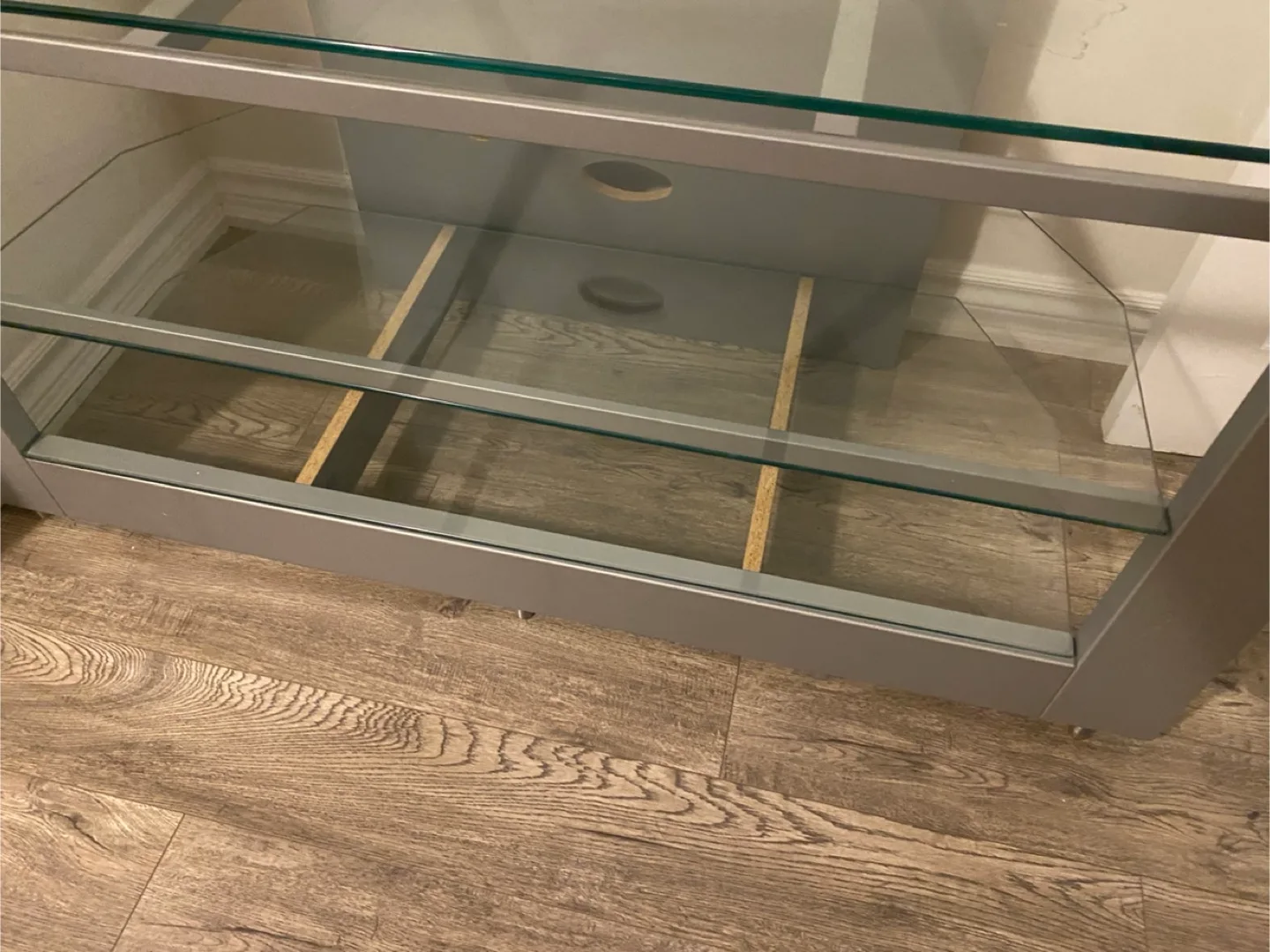 Glass & Metal TV Stand image indicator(4)