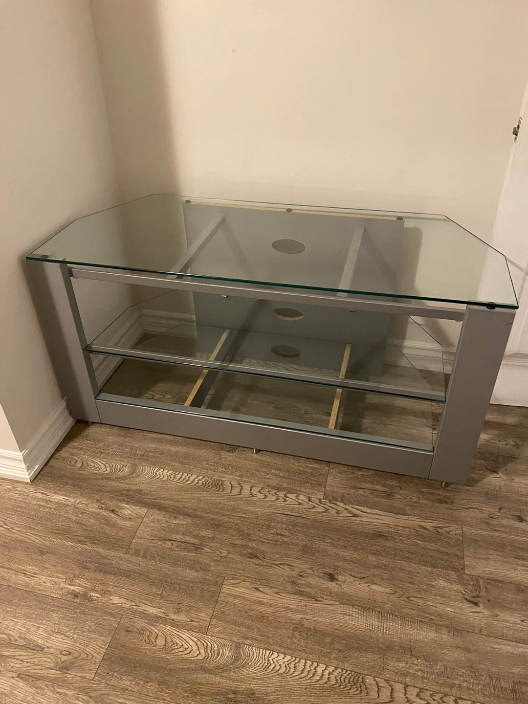 Glass & Metal TV Stand image indicator(2)