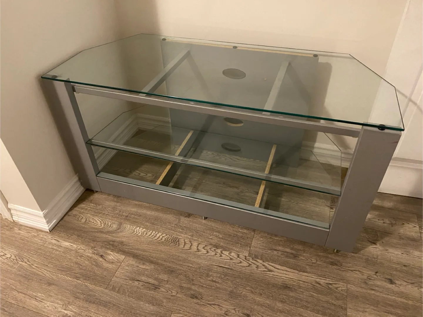 Glass & Metal TV Stand image indicator(7)