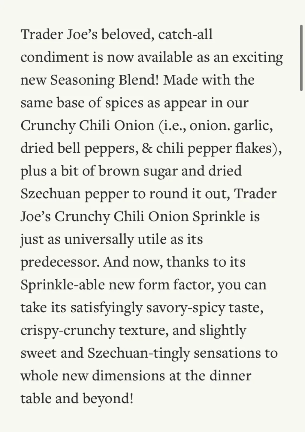 Trader Joe’s Crunchy Chili Onion Sprinkle Seasoning Blend image indicator(3)