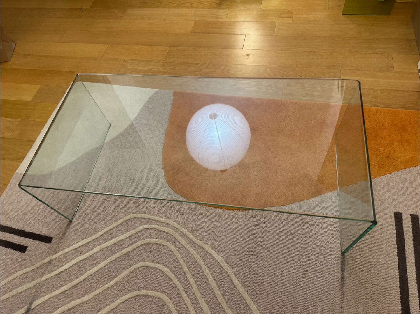 Tangkula Modern Glass Coffee Table - photo 4