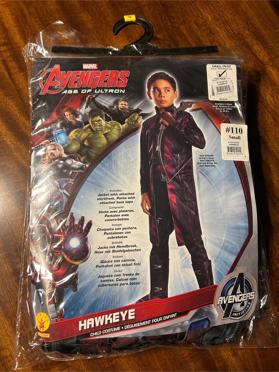 Marvel Avengers Hawkeye Child Costume - Small 4-6