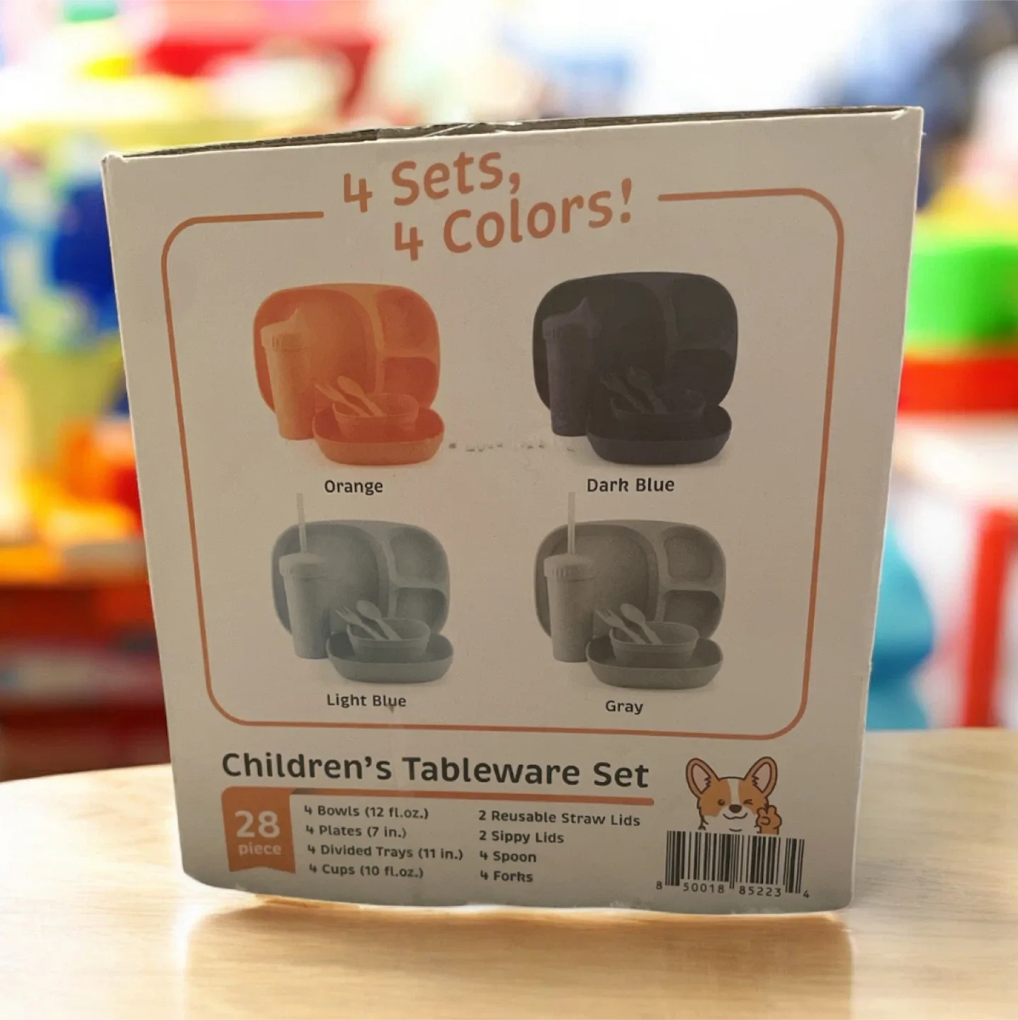 MightyMoe 28-Piece Children's Tableware Set - New image indicator(2)