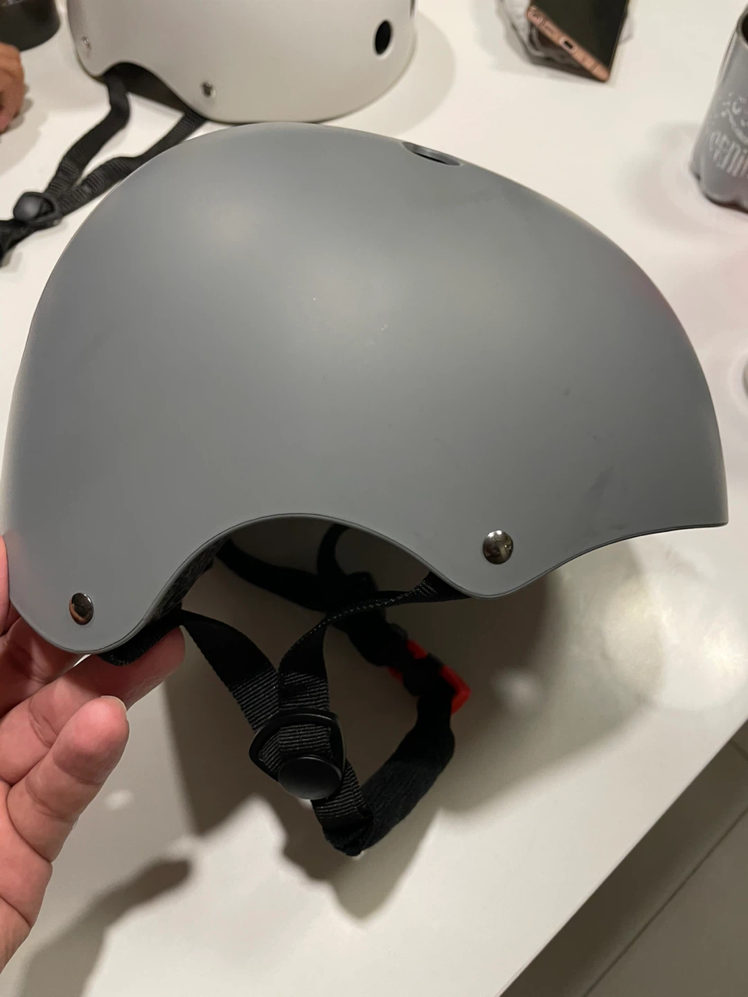 Skate/Bike Helmet - Grey & White - photo 3