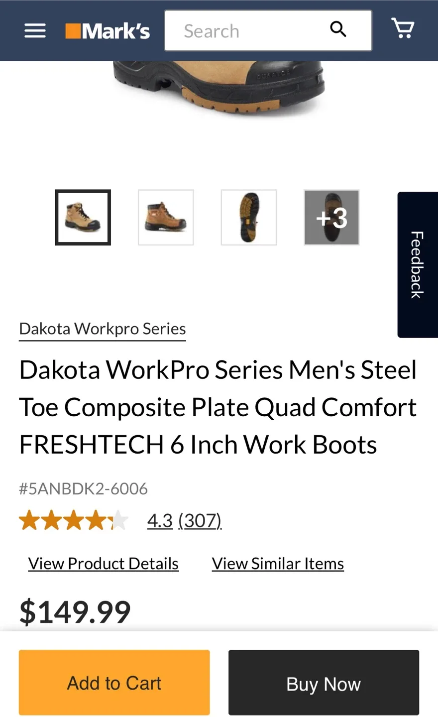Dakota WorkPro Steel Toe Work Boots image indicator(2)