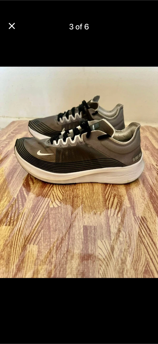 Nike Zoom Fly Grey Running Shoes size 9.5 - photo 5