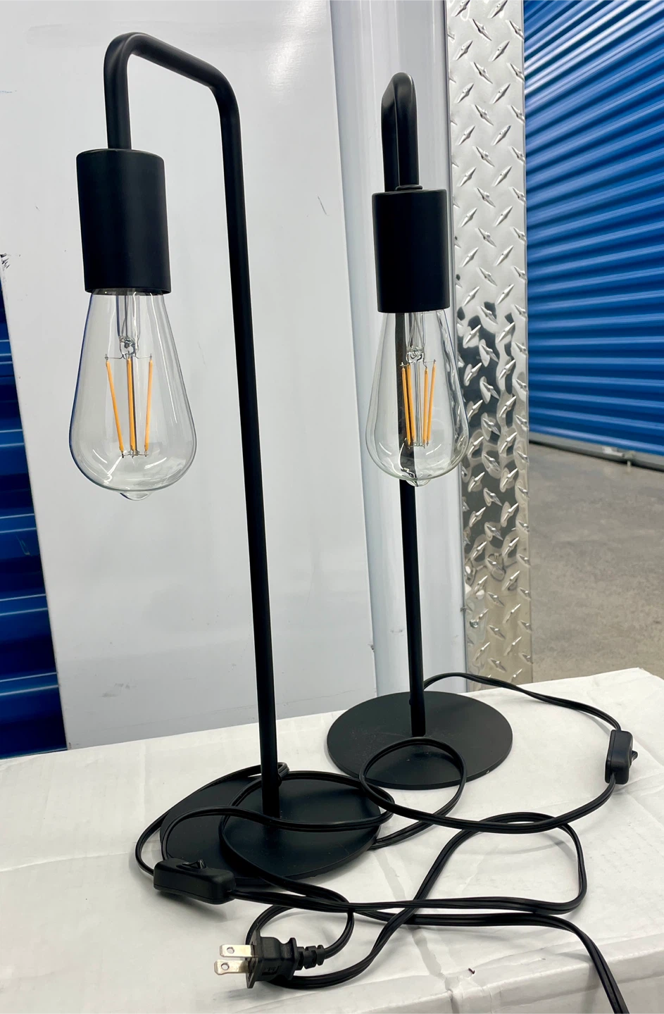Black Pipe Table Lamps