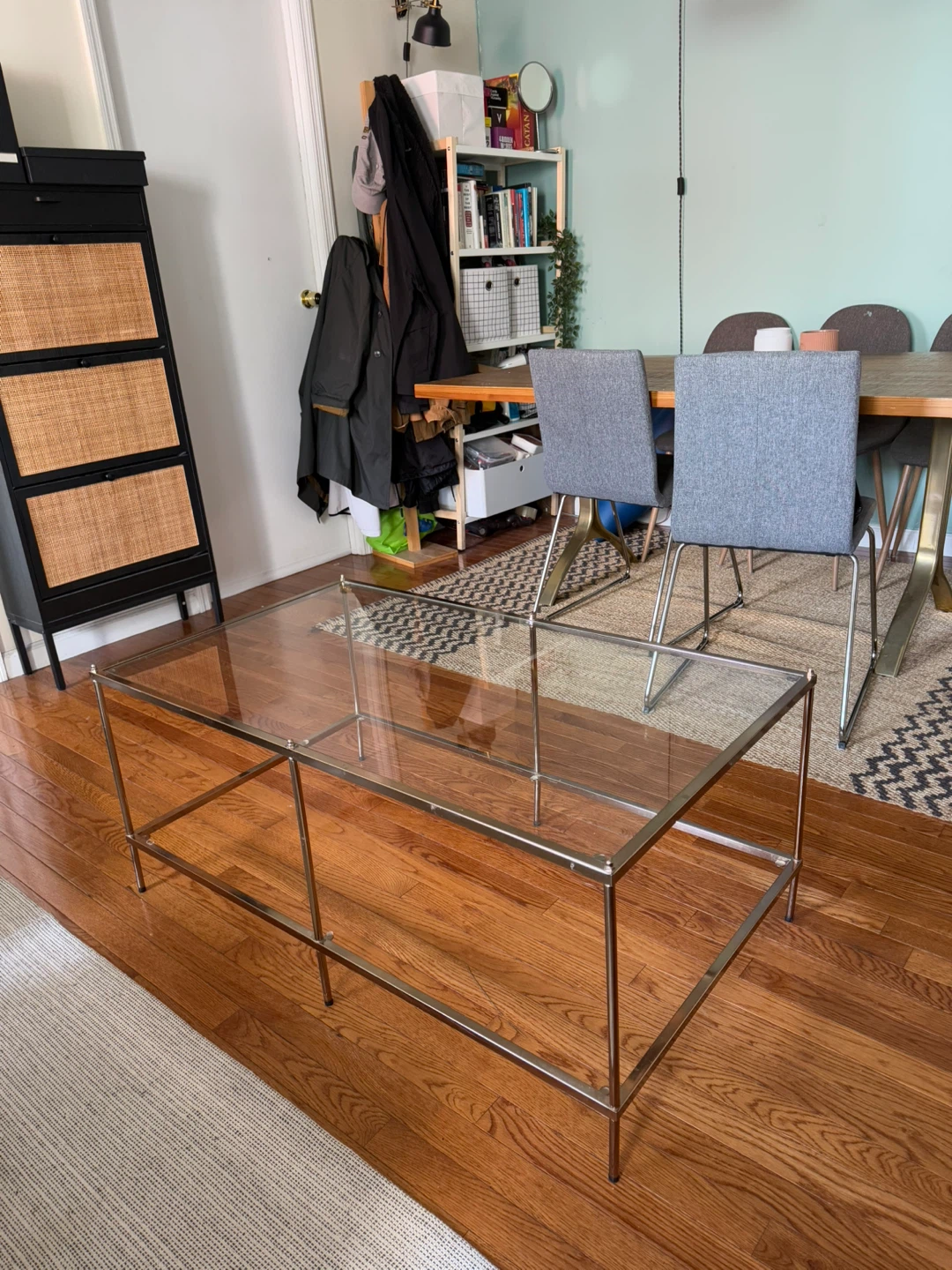 Gold & Glass Coffee Table - photo 3