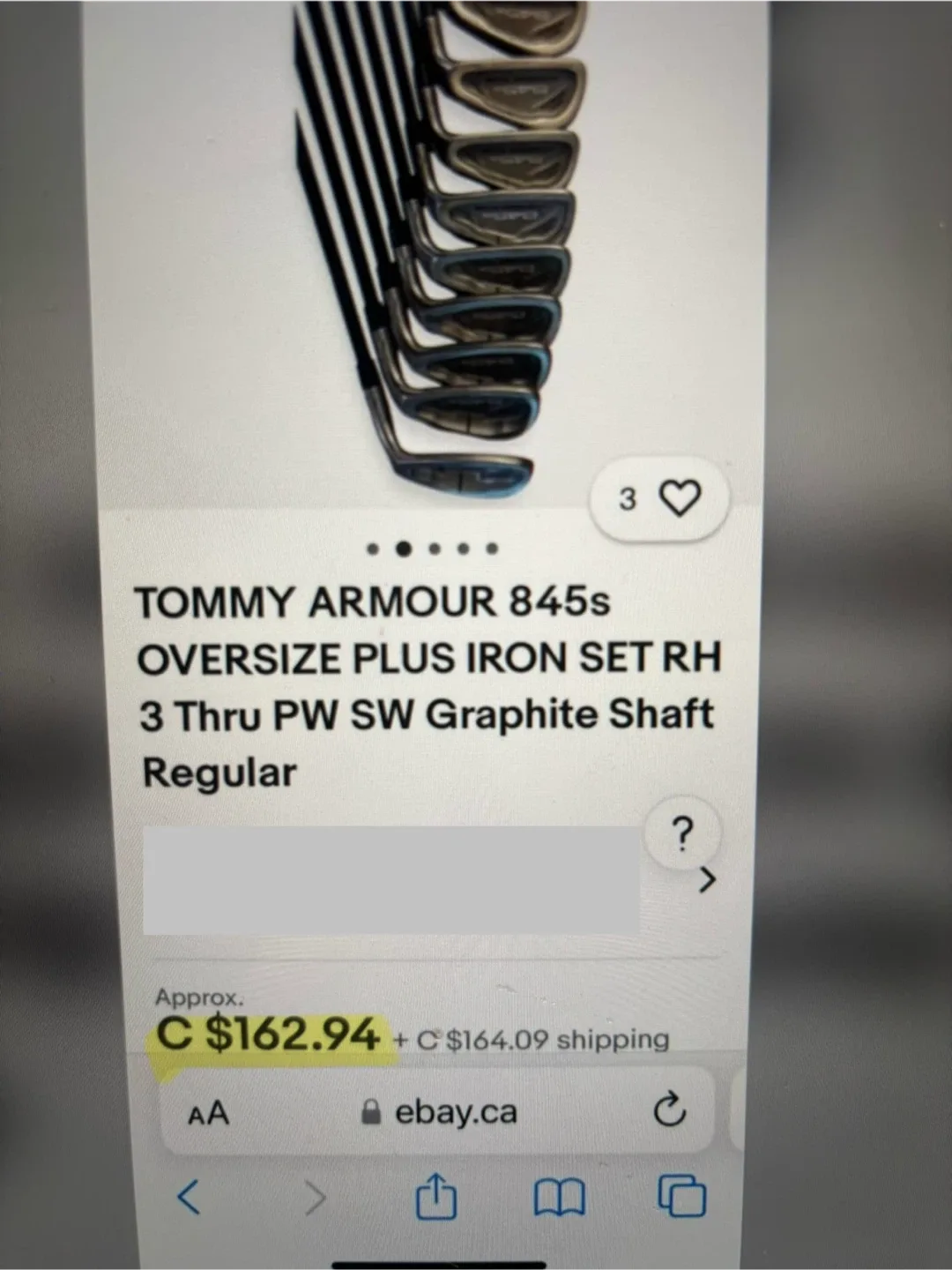 Tommy Armour 858s Tour Classic Golf Club Set image indicator(7)