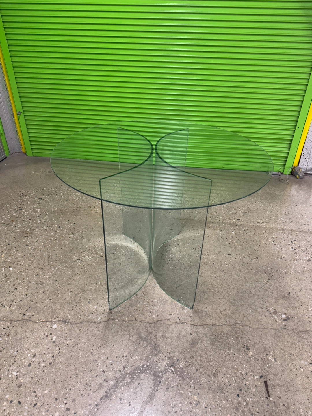 Glass Round Dining Table