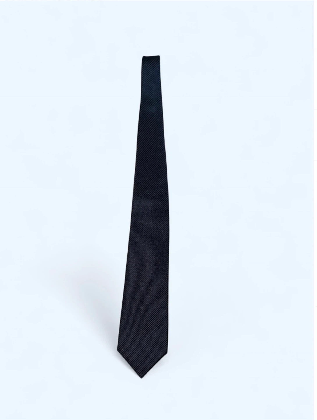 Dark blue textured Necktie