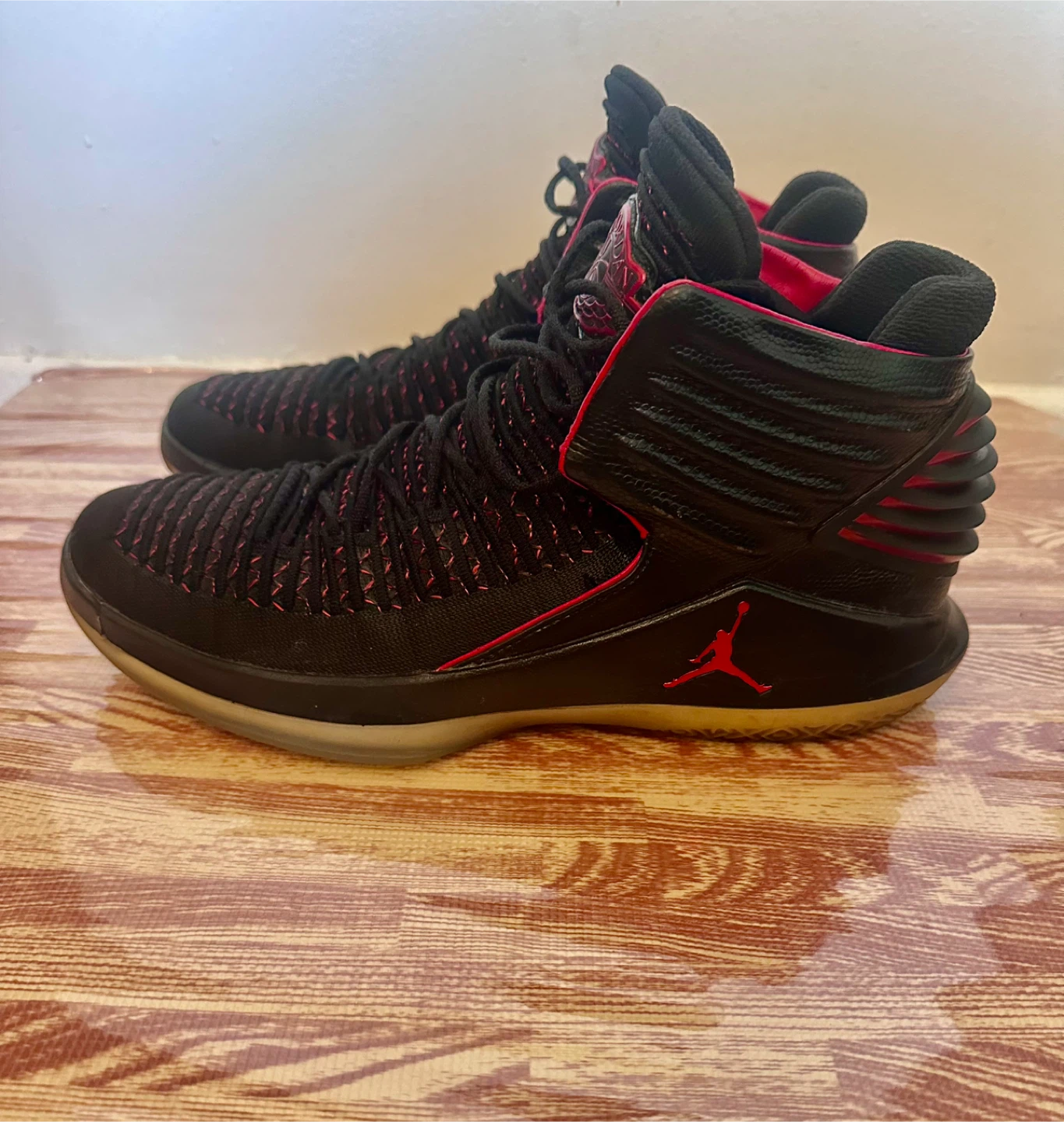 Air Jordan XXXII (32) Black/Red Shoes - photo 3