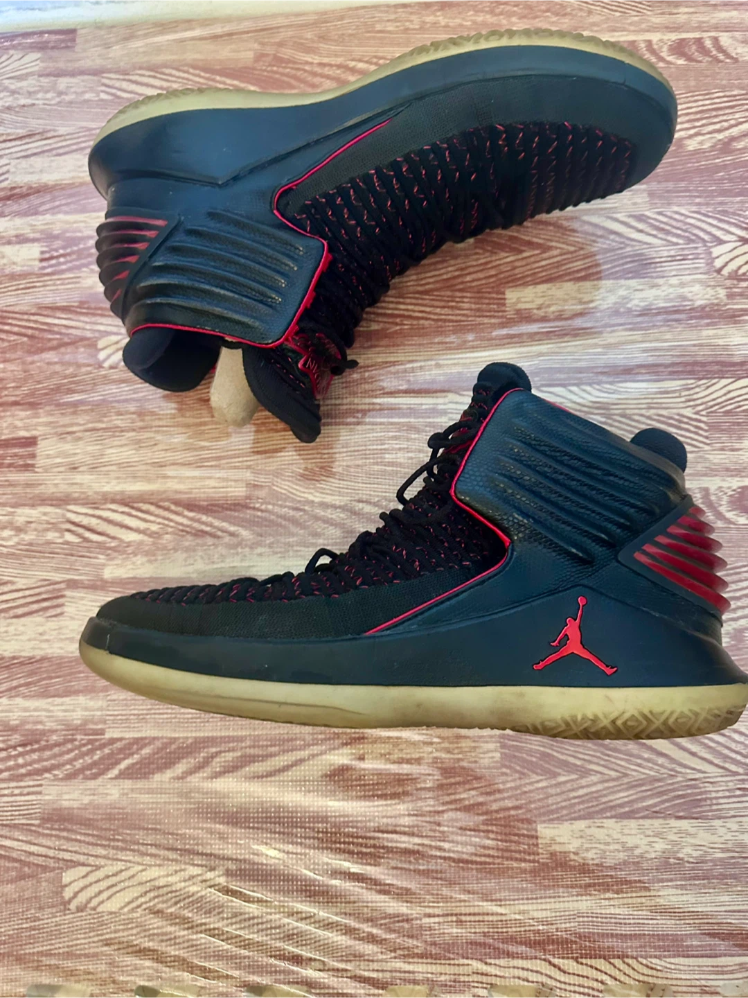 Air Jordan XXXII (32) Black/Red Shoes - photo 2