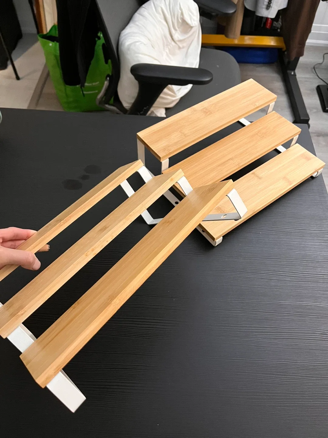 SONGMICS Display Risers, Set of 2 image indicator(2)