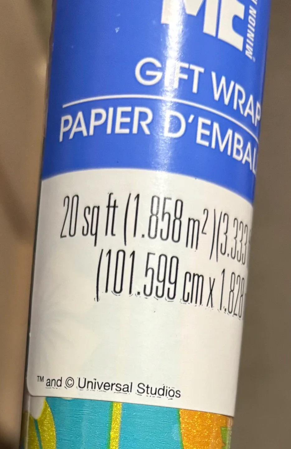 Despicable Me Minion Gift Wrap - 20 sq ft image indicator(3)