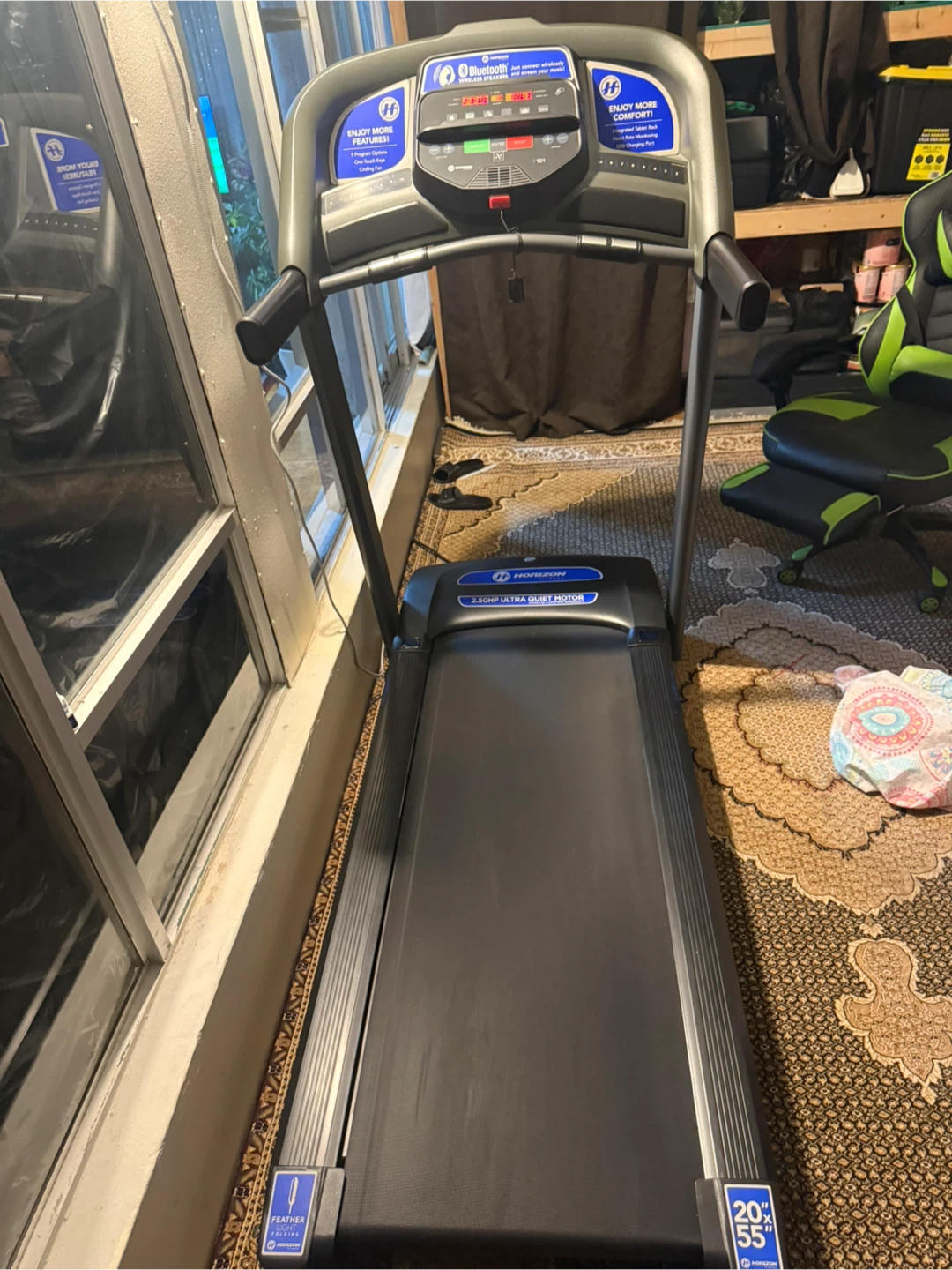 Horizon T101 Treadmill - 2.50HP Quiet Motor - photo 3