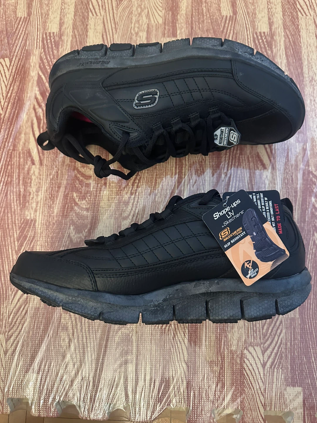Skechers Shape-ups Liv Slip Resistant Black Shoes - photo 3