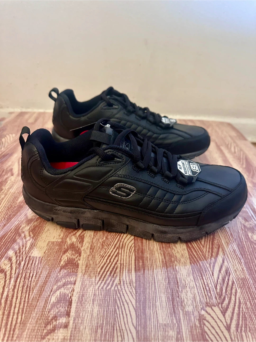 Skechers Shape-ups Liv Slip Resistant Black Shoes