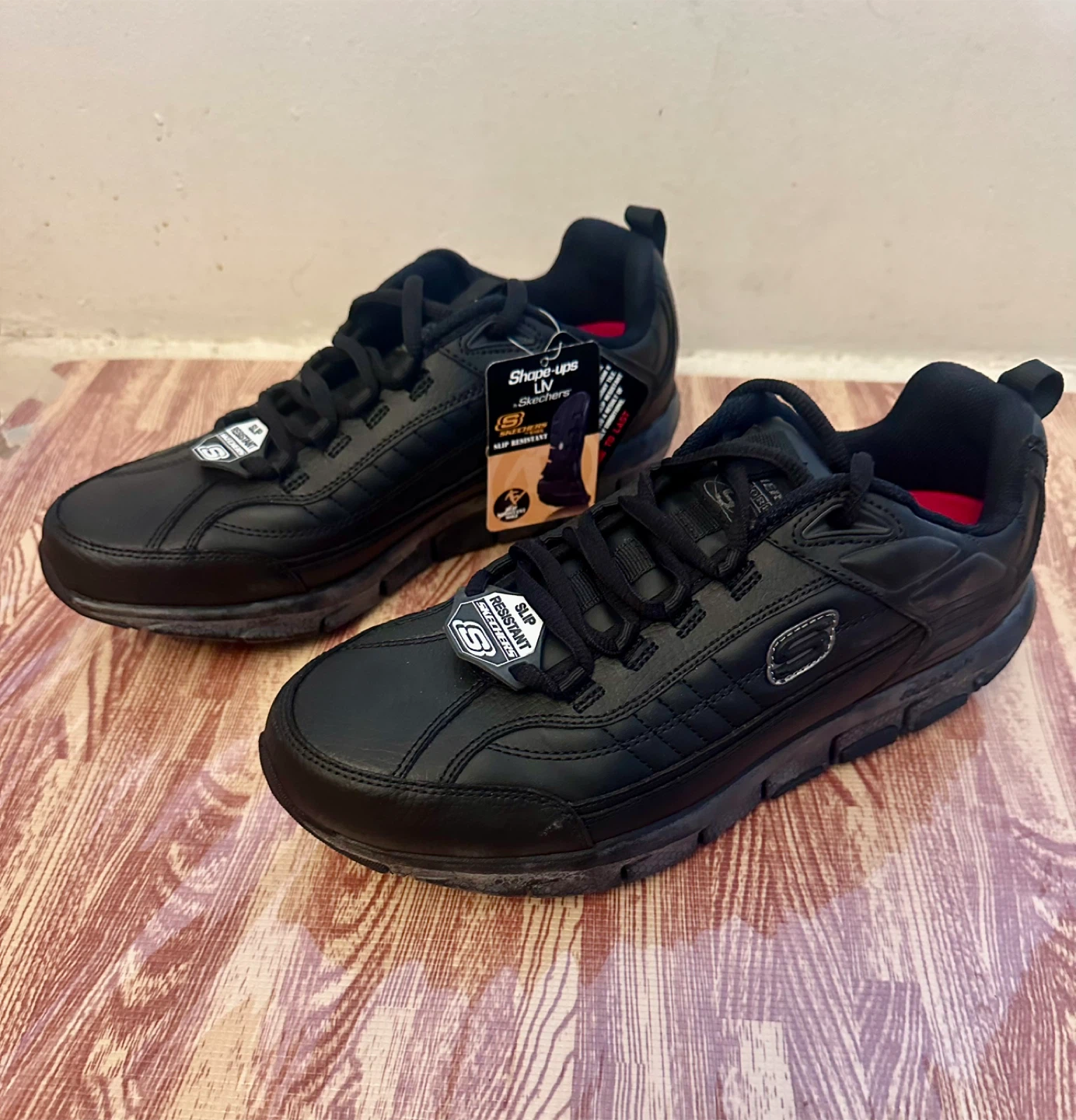 Skechers Shape-ups Liv Slip Resistant Black Shoes - photo 2