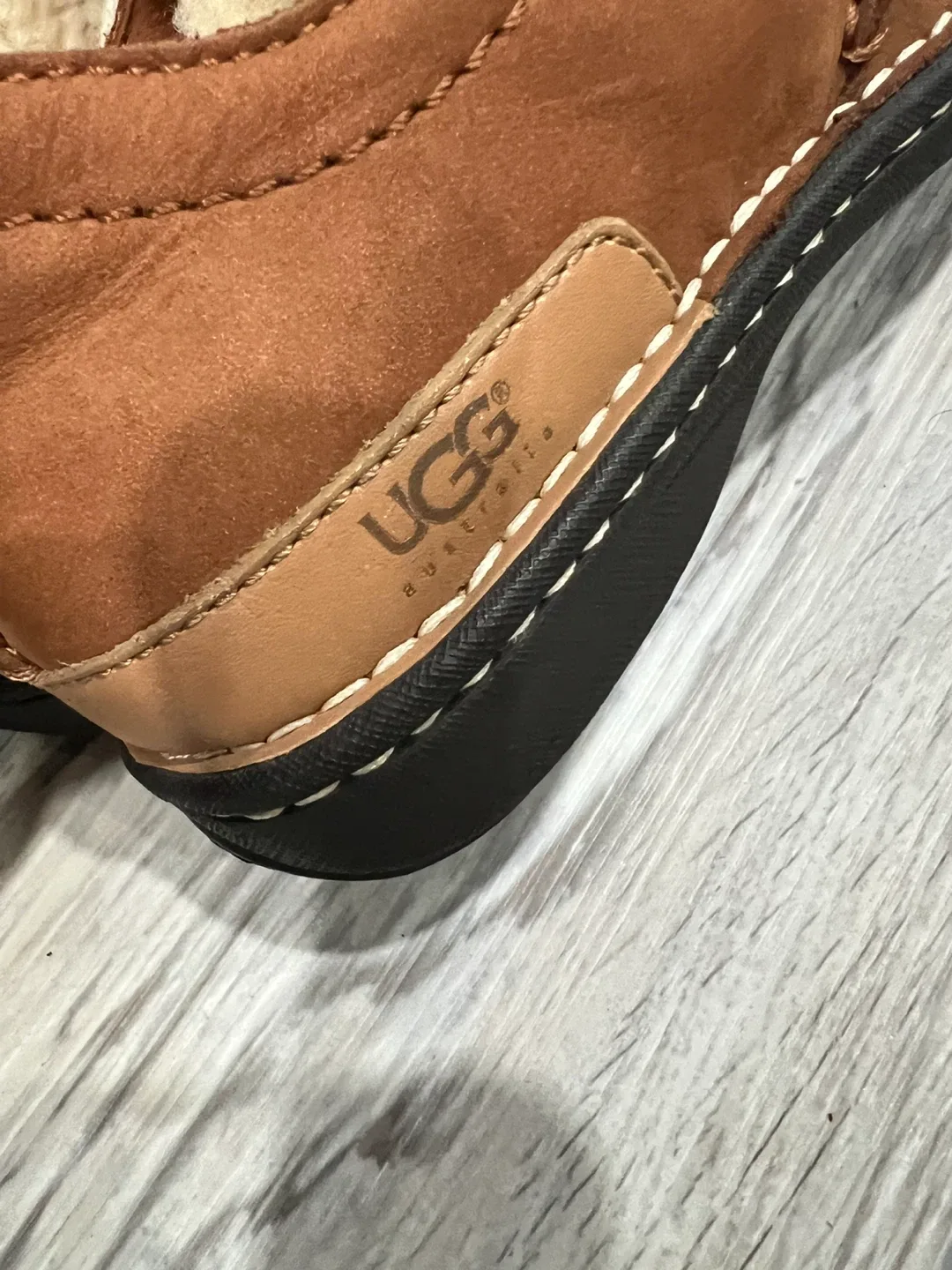 UGG Australia Brown Suede Leather Boots Size 6 image indicator(4)