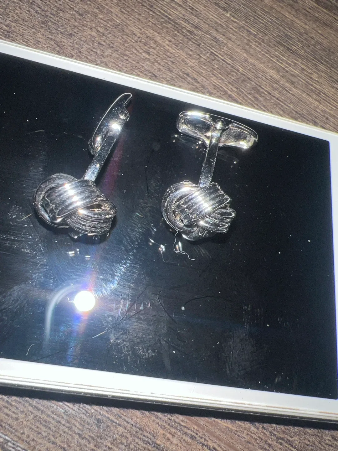 Silver Knot Cufflinks