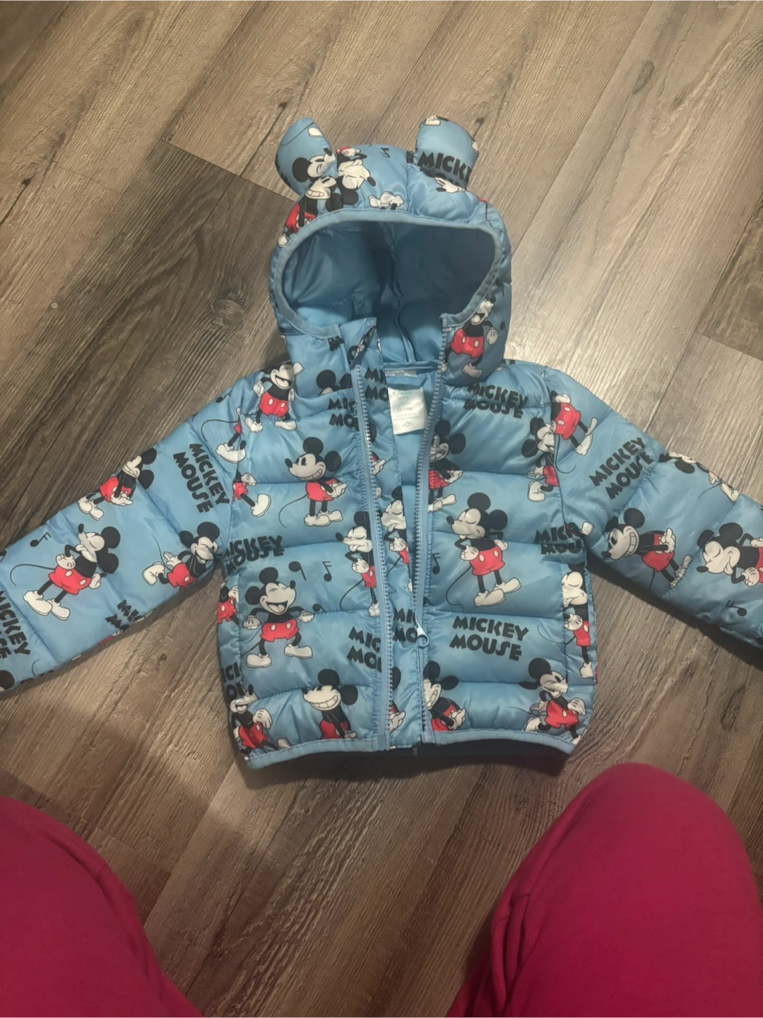 Disney Baby Mickey Mouse Puffer Jacket 12/18M