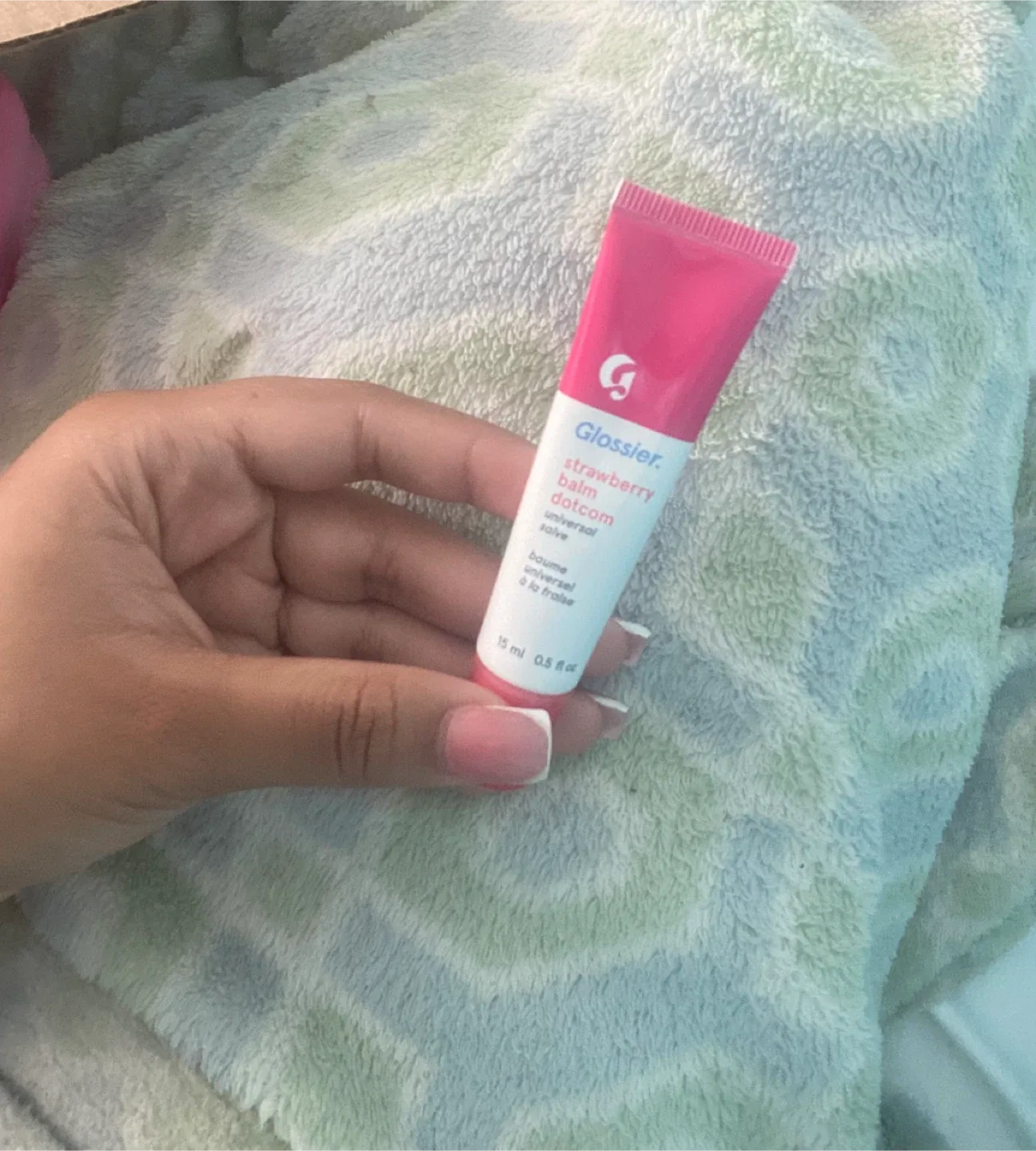 Glossier Strawberry Balm Dotcom