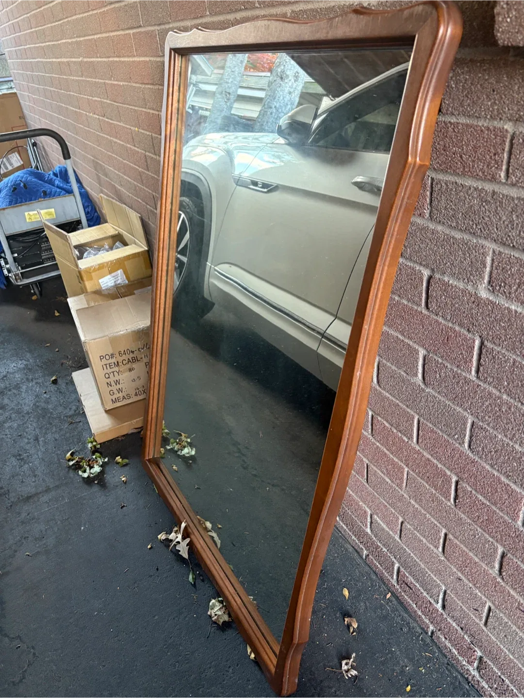 Wood Framed Mirror thumbnail