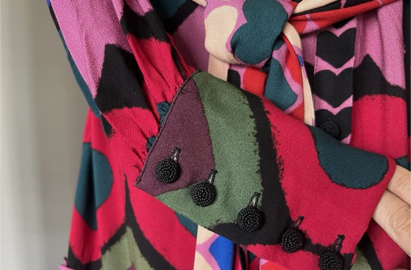 Farm Rio Colorful Heart Print Dress - Size S - photo 3