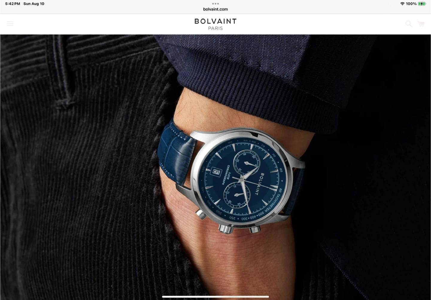 Bolvaint Tempus Bleu Ash Silver Watch - photo 2