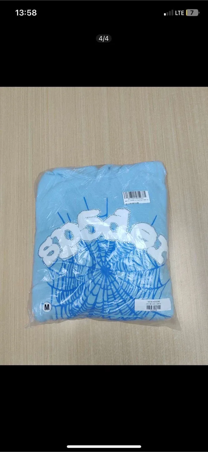 Sp5der Hoodie - Size M - Light Blue image indicator(5)